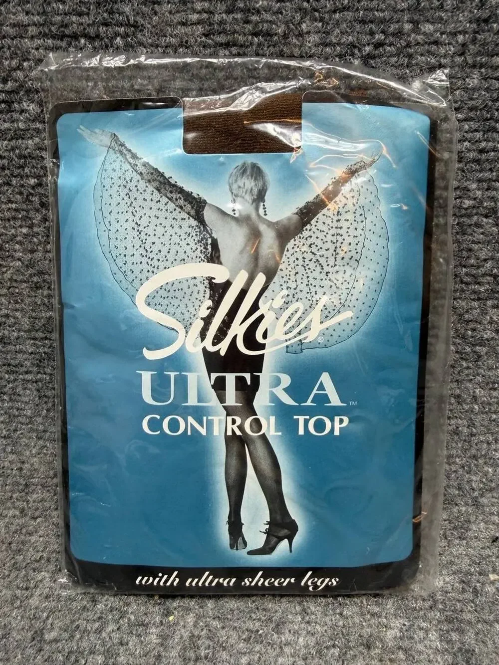 Vintage Silky Ultra Control Top Pantyhose Mocha Size E New Sealed